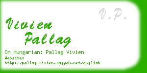 vivien pallag business card